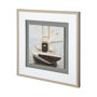 12216 - Home for the Night by Mercana Studio a Hand Embellished Textured Framed Art Print Matted under Glass