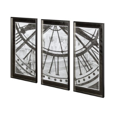 12226 - Of Time and The River I by Mercana Studio Hand Embellished Framed Art Print Matted under Glass