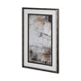 12316 - Blk Wht Bronze I by Jennifer Goldberger Hand Embellished Textured Framed Art Print Matted under Glas