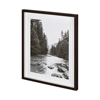 12339 - Wenatchee River Fire Season by Goldie, Kyle a Framed Photo Art Print Matted under Glass