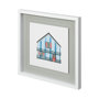 12351 - Petit Mansion II by Jones a Hand Embellished Textured Framed Art Print Matted under Glass