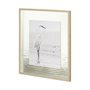 12399 - Beach Egret by Wink Gaines a Hand Embellished Textured Framed Art Photograph Matted under Glass