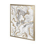 12402 - Wooden Wave I by Mercana Studio a Hand Embellished Textured Framed Art Print Matted under Glass