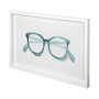 12453 - Glasses Aqua by Mercana Studio a Framed Art Print Matted under Glass