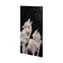 101017-L - Midnight Wolves by Mercana Studio a Hand Embellished Textured Canvas