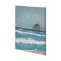 101077-L - Fishing Pier I by Jade Reynolds a Hand Embellished Textured Canvas