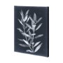 101068-L - Midnight Leaves II by Megan Meagher a Hand Embellished Textured Canvas