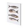101084-L - Four Fish II by Emma Scarvey a Hand Embellished Textured Canvas