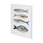 101083-L - Four Fish I by Emma Scarvey a Hand Embellished Textured Canvas