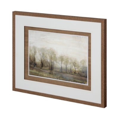 12075 - Dreams & Trees Landscape by Matina Theodosiou Hand Embellished Framed Art Print Matted under Glass