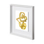 12158 - Gestural Brush 2 by Lora Gold a Hand Embellished Textured Framed Art Print Matted under Glass