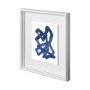 12160 - Continuous Blue 1 by Lora Gold a Hand Embellished Textured Framed Art Print Matted under Glass