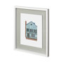 12352 - Petit Mansion V by Jones a Hand Embellished Textured Framed Art Print Matted under Glass