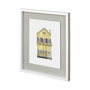 12355 - Petit Mansion III by Jones a Hand Embellished Textured Framed Art Print Matted under Glass