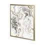 12403 - Wooden Wave II by Mercana Studio a Hand Embellished Textured Framed Art Print Matted under Glass