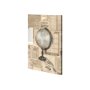 100998-S - Academic Globe Illustration by Mercana Studio a Hand Embellished Textured Canvas