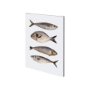 101084-S - Four Fish II by Emma Scarvey a Hand Embellished Textured Canvas