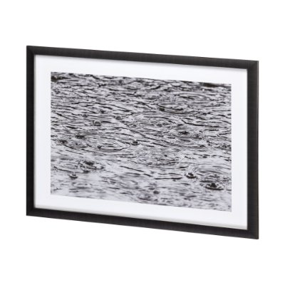12220 - As Snow Melts by Nancy Crowell a Hand Embellished Textured Framed Photo Art Print Matted under Glass