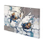101130-L - Softly Blooming by Mercana Studio a Hand Embellished Textured Canvas