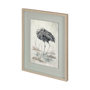12470 - Sandhill Crane by Mercana Studio a Hand Embellished Textured Framed Art Print Matted under Glass