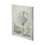 101183-L - White Egret by Mercana Studio a Hand Embellished Textured Canvas