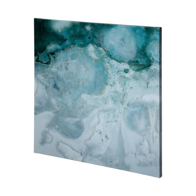 101181-L - Aerial Blue II by Mercana Studio a Hand Embellished Textured Canvas