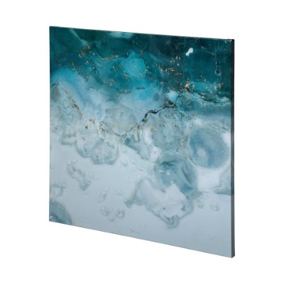 101180-L - Aerial Blue I by Mercana Studio a Hand Embellished Textured Canvas