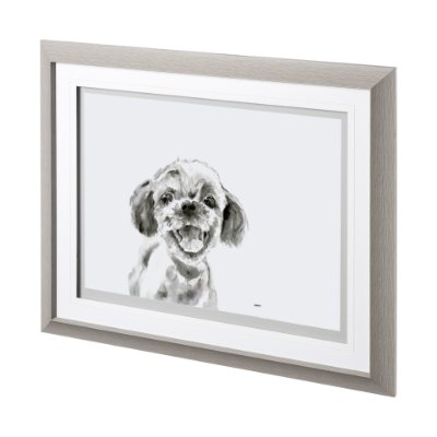 12564 - Walk Time 3 by Mercana Studio a Hand Embellished Textured Framed Art Print Matted under Glass