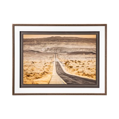 12585 - Journey Onwards by Frank Assaf a Hand Embellished Textured Framed Art Photograph Matted under Glass