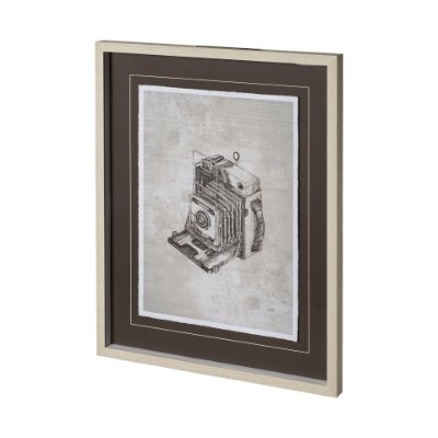 12716 - Pacemaker Bronze I by Alarm a Hand Embellished Textured Framed Art Print Matted under Glass