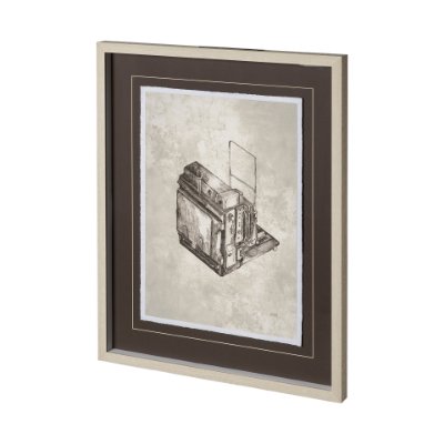 12717 - Pacemaker Bronze II by Alarm a Hand Embellished Textured Framed Art Print Matted under Glass