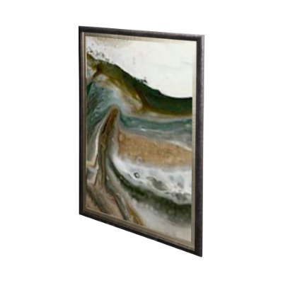 12735 - Equatorial Drift I by Mercana Studio a Hand Embellished Textured Framed Art Print Matted under Glass
