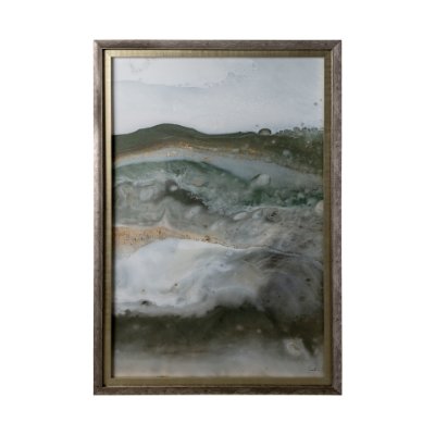 12736 - Equatorial Drift II by Mercana Studio Hand Embellished Textured Framed Art Print Matted under Glass