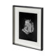 12780 - Pacemaker Black I by Alarm a Hand Embellished Textured Framed Art Print Matted under Glass