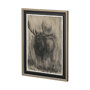12795 - Bear & Moose I by Mercana Studio a Hand Embellished Textured Framed Art Print Matted under Glass