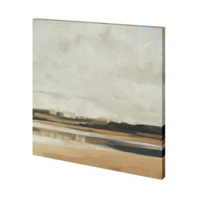 101218-L - Wattwanderung II by Emma Scarvey a Hand Embellished Textured Canvas