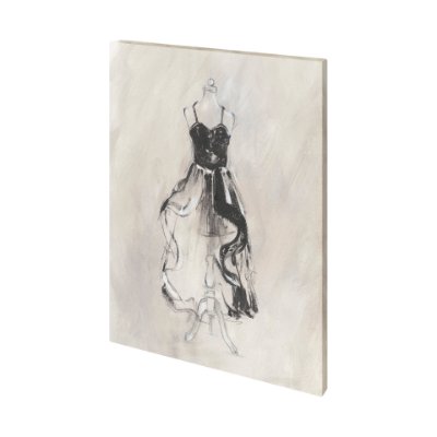 101220-L - Black Evening Gown II by Ethan Harper a Hand Embellished Textured Canvas