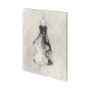 101220-L - Black Evening Gown II by Ethan Harper a Hand Embellished Textured Canvas