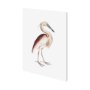 101252-L - Marone Backed Heron by Maria Mendez a Hand Embellished Textured Canvas