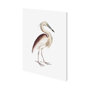 101252-S - Marone Backed Heron by Maria Mendez a Hand Embellished Textured Canvas