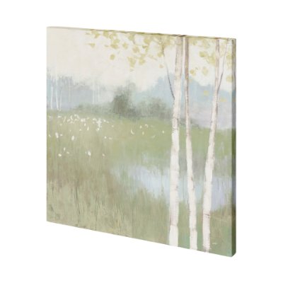 101264-L - Spring Fling II Cool by Mercana Studio a Hand Embellished Textured Canvas