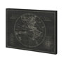 101269-S - Mappemonde Etching v2 by Mercana Studio a Hand Embellished Textured Canvas