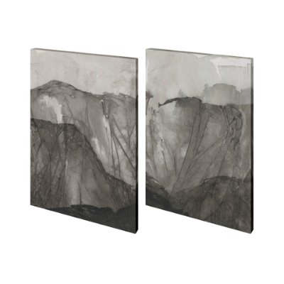 101307-L - Rising Ridge I (Set 2) by Mercana Studio a Hand Embellished Textured Canvas