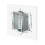 101326-S - Field III by Silvia Krause a Hand Embellished Textured Canvas