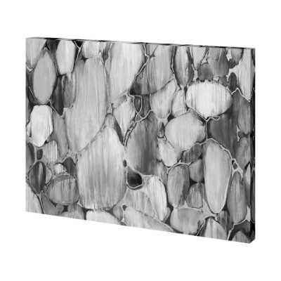 101346-L - River Rocks 2 by Mercana Studio a Hand Embellished Textured Canvas