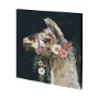 101375-L - Lovely Llama II by Victoria Borges a Hand Embellished Textured Canvas