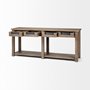 68205 - Harrelson III 72L x 18W Brown Wood 4 Drawer Console Table 