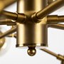 68293 - Rudyard Glass Globe and Gold Metal Chandelier 