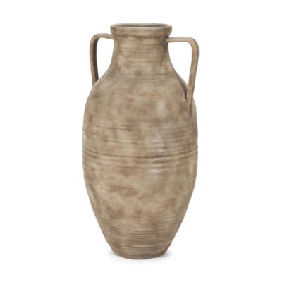 71000 - Tulsi Tall Matte Earth Brown Ceramic Floor Vase