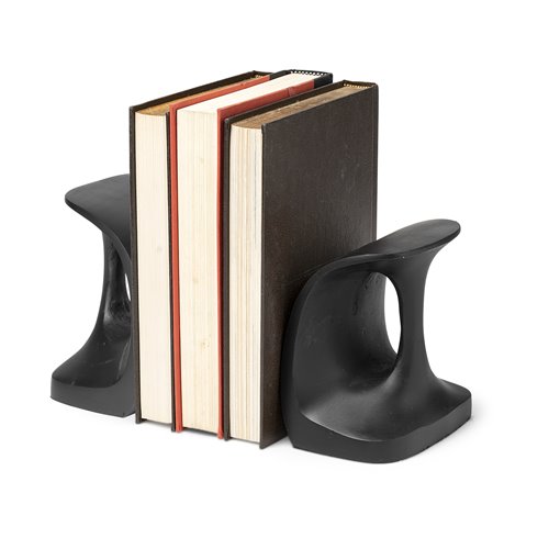 68419 - Last Cobbler's (Set of 2) 8L x 6W Black Shoemaker Tool Bookends